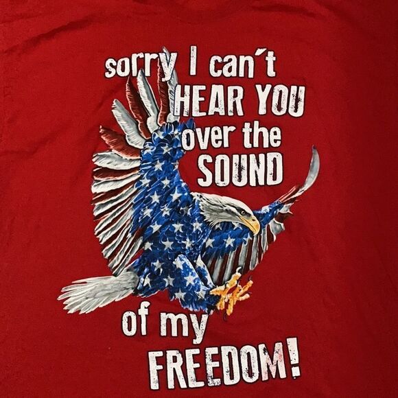 VTG Fruit of the loom freedom Tee size 2XL red - Picture 2 of 5